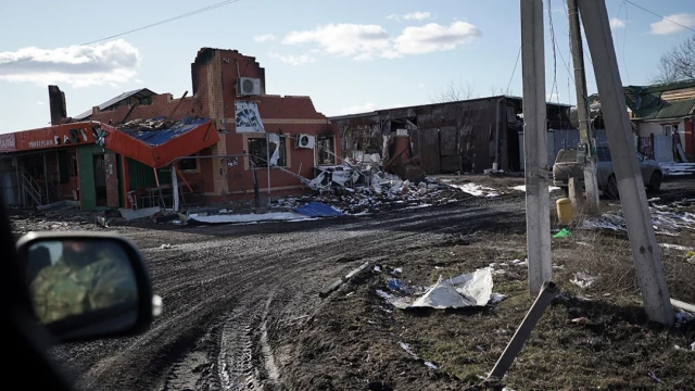 File image: A view of destructions in the village of Kazachya Loknya, which was previously held by Ukrainian troops and recently retaken by Russia`s armed forces, in the Sudzha district of the Kursk r