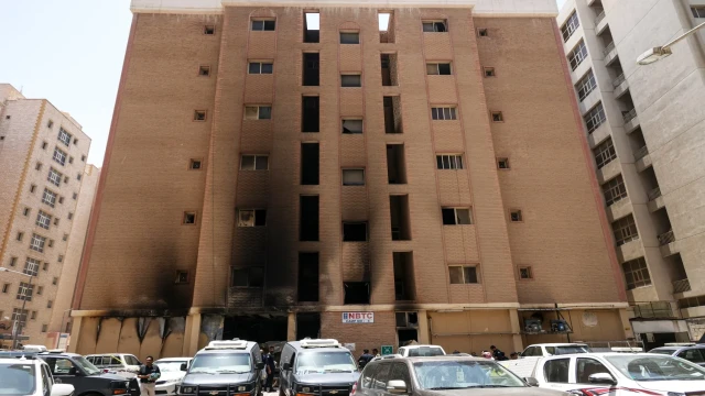 Five dead in Kuwait apartment block fire: official