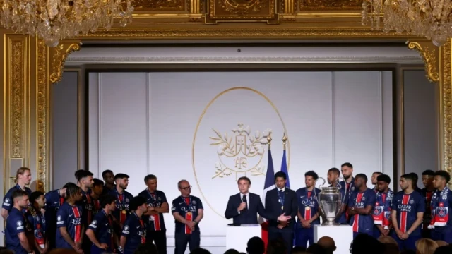 Macron condemns 'unacceptable' violence during football celebrations